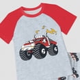 thumbnail image 3 of Baby Toddler Boy Outfits Clothes 2pcs Short Sleeve Bulldozer Print T-Shirt Top and Elastic Waist Pocket Shorts Clothes 2T-8T Kaprioy Mamas Boy Baby Clothes, 3 of 5