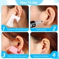 thumbnail image 2 of 8 Pieces Self Disposable Ear Piercing Kit Safety Portable Ear Nose Mouse Piercing Tools with Crystal Ear Studs (White), 2 of 5