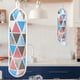 thumbnail image 4 of Soporte de pared para guardar bolsas de plástico. Tejido lavable con estampado geométrico y cierre de cordón. Organizador de cocina para el hogar, 4 of 5