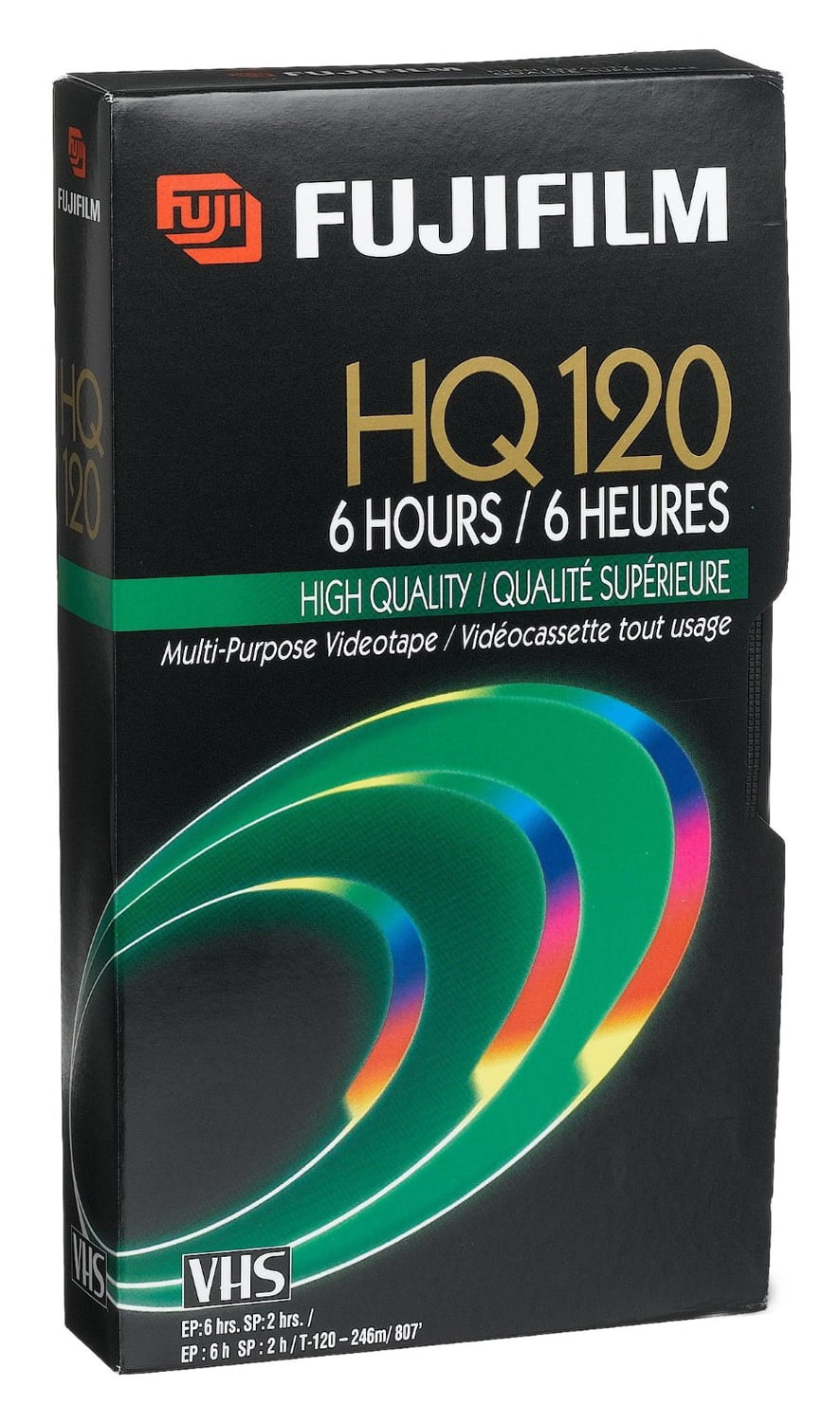 Fuji 23021121 HQ T120 VHS Video Cassette (Discontinued by Manufacturer