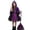 Purple, variant on Gunia Girls Witch Dress 3 Piece Outfit Halloween Cosplay Dress Role Play For Toddler Kids Fancy Dress Holiday Party Dress Up Play,Size 2-12 Years