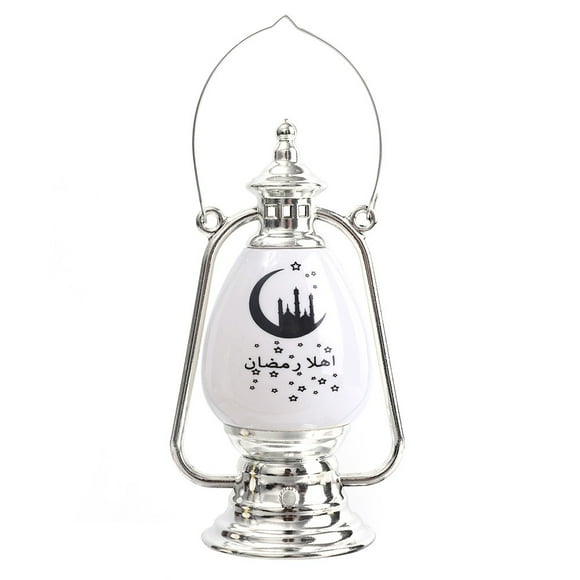 1 pieza de decoración de velas LED de Ramadán/Eid al-fitr islámico Mubarak Pony lámpara de aceite decoración de fiesta alimentada por batería