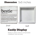 thumbnail image 3 of Zomyto 5"x5" Bestie Gifts Bestie Definition Wooden Box Sign Best Friend Quotes Desk Decorative Wooden Sign Home Decor for Desk Table Shelf, 3 of 8
