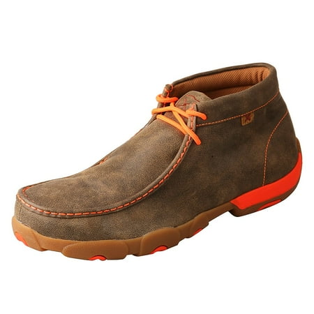 

Twisted X Boots MDMST04 (DS)Men`s Work Steel Toe Chukka Driving Moc Bomber/Orange 12 M