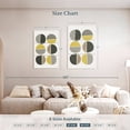 thumbnail image 4 of Elephant Stock Mid Century Abstract Circles Ii Wall Art - Vertical Multi Panel Canvas - Living Room Wall Decor - Abstract Multi Panel - Black And Gray Decor By Urban Epiphany - 36" x 57", 4 of 8