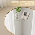 thumbnail image 4 of LIFERECORD 30"x40" Arched Bathroom Mirror, Wall Mounted Vanity Mirror with Metal Frame for Bedroom, Entryway, Living Room, Gold, 4 of 9