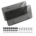 thumbnail image 2 of License 2Pcs License Plate Protector Unbreakable License Plate Frames with Screw Caps, Dustproof License Plate Cover for Cars, Trucks, 2 of 5