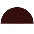 thumbnail image 1 of Saturn Collection Pet Friendly Indoor Outdoor Area Rug Burgundy - 36" x 72" Half Round, 1 of 5