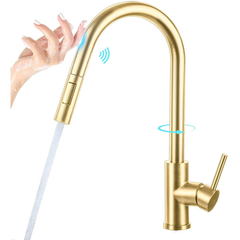 Kitchen Faucet, Kitchen Sink Faucet, Gold Touch Kitchen Faucets with
