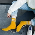 thumbnail image 2 of Chaussettes de Sport Décontractées, Chaussettes Rayées Coton Durables Douces pour Extérieur, 2 of 7