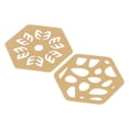 thumbnail image 4 of Posavasos de metal dorado Bling Bling 2 piezas, 4 of 12