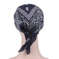 thumbnail image 4 of Paisley Bandana Hat with Brim Adjustable Head Scarf Cap Soft Sun Visor Head Wrap for Casual Wear Walking Travel Outdoor Activities and Everyday Styling, 4 of 6