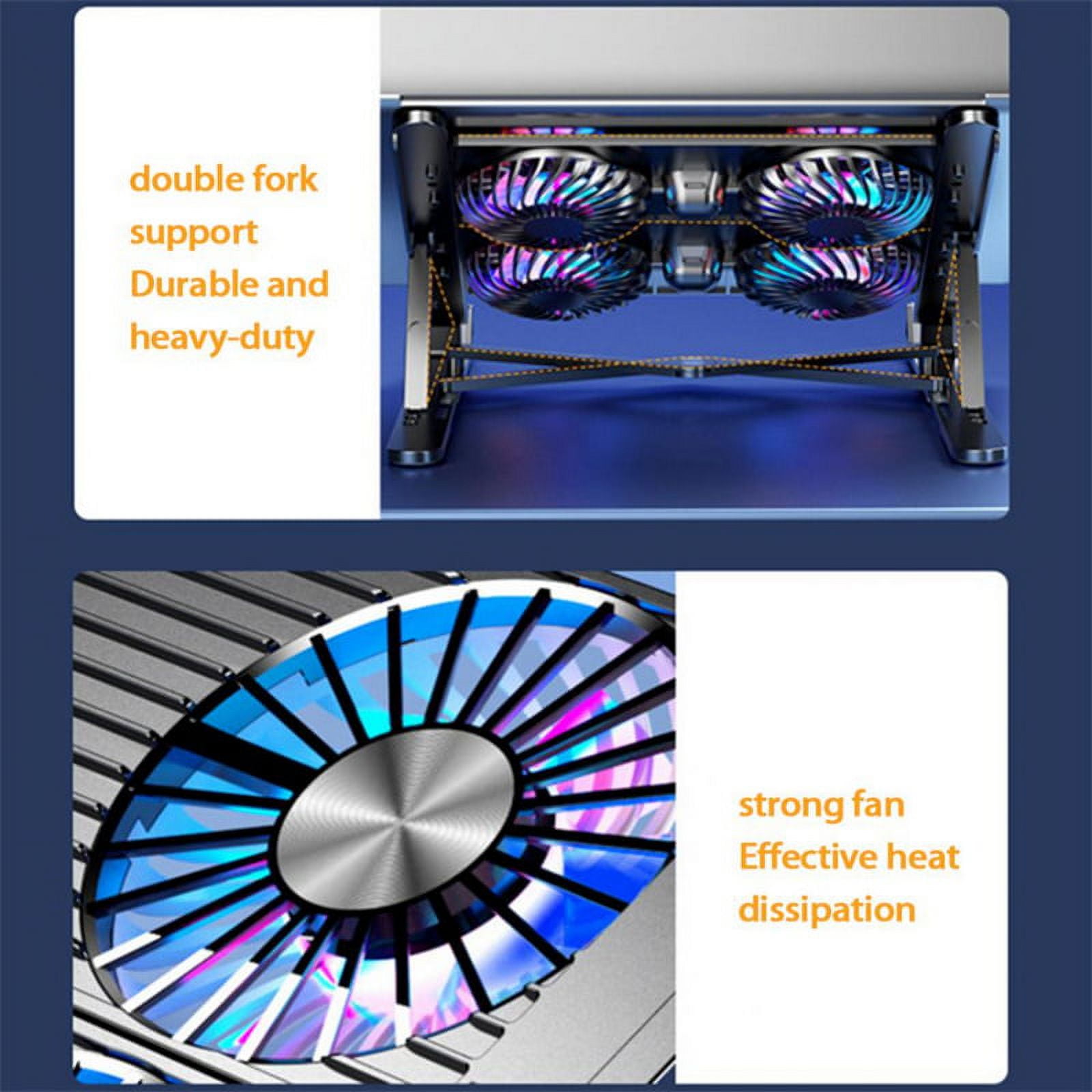 Foldable Laptop Holder Stand Cooling Pad Table Bracket With Radiator Silent Fan Notebook Accessories