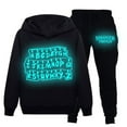 thumbnail image 1 of Kids Boys Girls Stranger Things Luminous Outfit Hoodie Sweatpants Casual Tracksuit Set Gift, 1 of 1