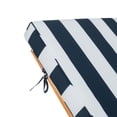 thumbnail image 6 of SAFAVIEH Newport Outdoor Patio Chaise Lounge Chair, Natural/Navy Striped, 6 of 10