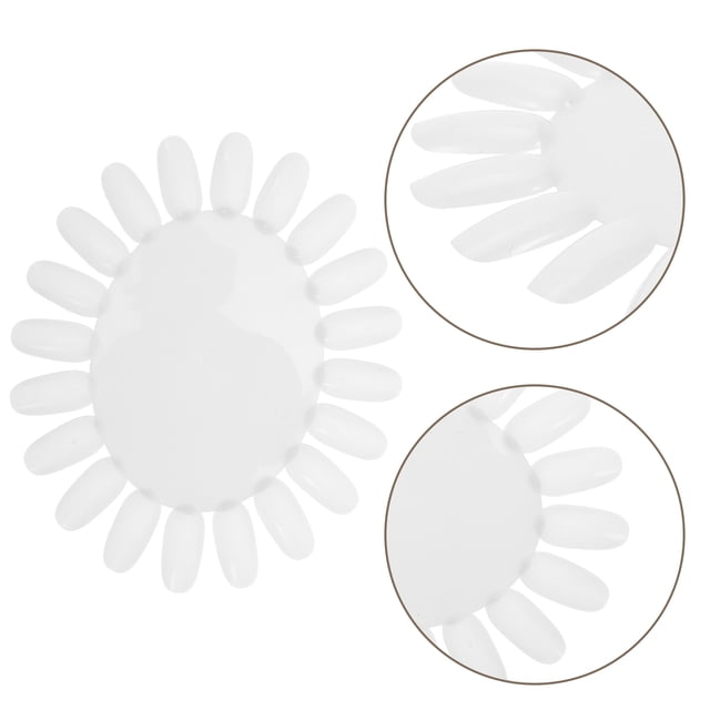 BESTYASH 10Ud Para Mostrar Diseños De En Con Tips Falsos Beige En Acrílico Resistente