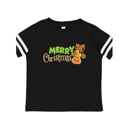 

Inktastic Merry Christmas Cute Reindeer Gift Toddler Boy or Toddler Girl T-Shirt