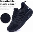 thumbnail image 6 of JOYFON Arch Support Womens Walking Shoes Orthotic Athletic Sneakers for Plantar Fasciitis Foot Pain Relief Tennis Shoes SolidBlack Size 11, 6 of 7