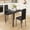 Black, variant on Kitchen Table and Chairs Set for 2, Lofka Dining Table with Storage Rack for Storing Tissues and Cups, 300lbs, Gray