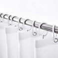 thumbnail image 3 of Black and Grey Floral Bathroom Fabric Shower Curtain with Hooks,Decorative Bathroom Accessories,Water Proof,Reinforced Metal Grommets 72x84 inches, 3 of 6