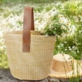 thumbnail image 5 of Spencer Women Straw Bag Woven Tote Bag Summer Beach Travel Rattan Shoulder Bag Boho Handbag Purse, Khaki, 5 of 9