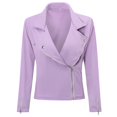 thumbnail image 2 of Womens Retro Solid Slim Fit Punk Jacket, 2 of 4