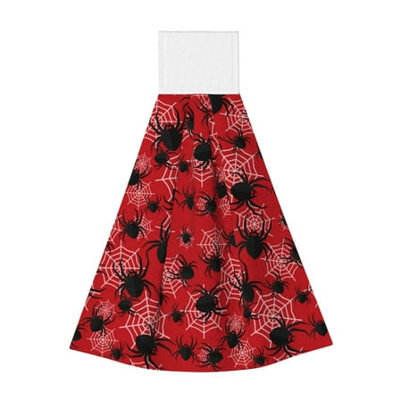 

Jgfou A Web With A Spider 1 Print Coral Fleece Microfiber Hanging Hand Towel Soft Premium Dishcloths Multi-Purpose Dust and Stain Removal Cleaning Supplies