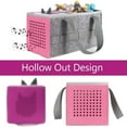 thumbnail image 2 of Portable Carrying Compatible with Toniebox Set and Tonies Figurines Travel Cloth Musical Toy Folding Bag for Tonies Storage Bag(Pink), 2 of 8