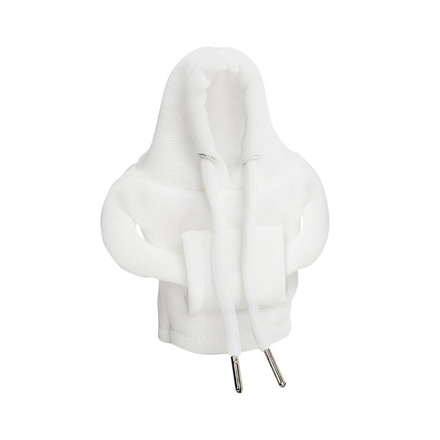 Funda con capucha para palanca de cambios de coche, divertida, resistente, ligera, moderna y práctica. Blanco