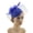 Blue, variant on 1920s Flapper Hat Woolen Fascinator Hat For Women Cocktail Party Photoshoots
