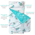 thumbnail image 3 of JumpOff Jo Standard Toddler Nap Mat Sleeping Bag for Preschool, 43 x 21 in - Unicorn Pixie Dust, 3 of 6