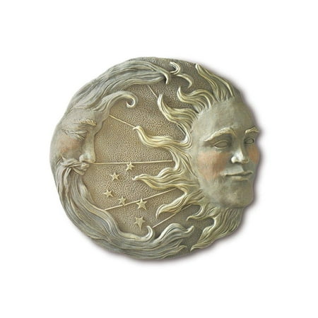 Sun Wall Plaque Decor - Gifts & Decor Celestial Sun Moon Star Wall Plaque, Celestial theme wall plaque made from alabastrite By Malibu Creations