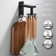 thumbnail image 2 of Colgador de utensilios montado en la pared, ganchos giratorios ajustables, estante para utensilios de cocina giratorio 360, ganchos de acero inoxidable (8 ganchos), 2 of 5