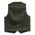 thumbnail image 2 of Gioberti Kids and Boys 2 Piece Tweed Plaid Vest and Pants Set, 2 of 5