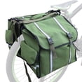 thumbnail image 1 of Bolsas de alforjas para bicicleta Bolsa de transporte para silla trasera de bicicleta de lona impermeable, 1 of 8