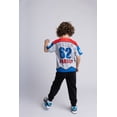 thumbnail image 3 of Marvel Spider-Man Mesh T-Shirt and French Terry Jogger Pants Outfit Set Logo Toddler to Big Kid, 3 of 5