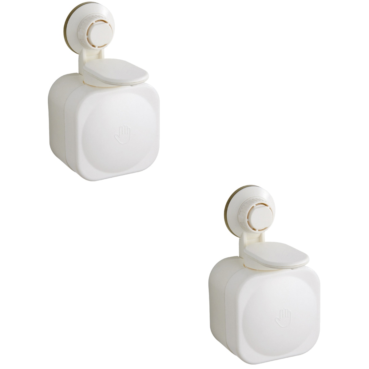 unbranded 2pcs Suction Cup Wall Soap Dispenser Shampoo Dispenser Bathroom Shower Soap Dispenser