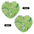 thumbnail image 2 of Pofeuu Moriah Elizabeth for Portable Pocket Makeup Mirror PU Cover Compact Travel Mirror with Normal and Magnifying Double Sided Glass-Round Shape-Heart Shape, 2 of 9