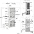 thumbnail image 3 of Little Seeds Grow with Me Adjustable Kids’ Closet Organizer System, White, 3 of 8