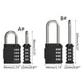 thumbnail image 2 of AOOOWER Combination Padlocks 4 Digit Locker Padlocks for Gym School Lockers Padocks, 2 of 12