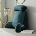 thumbnail image 2 of Reading Pillow with Arms – Backrest Cushion for Sitting Up in Bed, Standard Size with Washable Cover and Side Pockets, 2 of 7
