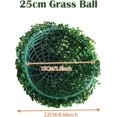 thumbnail image 2 of Topiary Balls 9 Inch Fake Bushes Boxwood Ball Artificial Plastic Plant Decorative Topiary Tree for Backyard, Balcony, Garden, Wedding Artificial Grass, 23 Cm/9.06 Inch., 2 of 8
