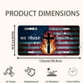 thumbnail image 2 of Cross and Flag Front License Plate, Metal License Plate, Funny Standard Plates Personalized Novelty Decorative For Men/Women/Boys/Girls Car 6×12 Inch, 2 of 7