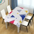 thumbnail image 4 of Yayeee Tablecloths 60" x 90" Rectangle Wrinkle Resistant Party Table Cover, Simple Triangles, 4 of 8
