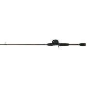 Abu Garcia Black Max Baitcast Fishing Combo, 66 Medium Rod, Right/Left Handed Reel
