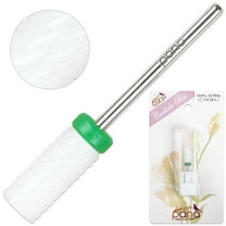 Pana 3/32" White Ceramic Small Barrel Nail Drill Bit - Coarse Grit