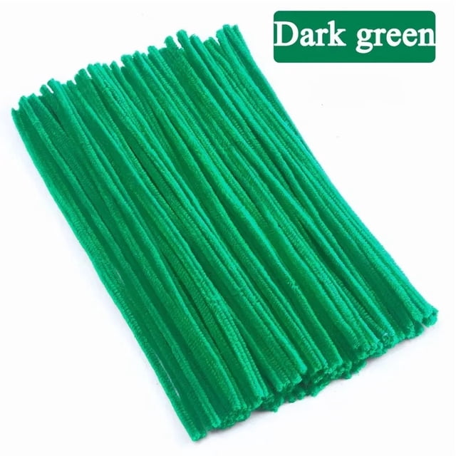Multicolor Chenille Stems for DIY Crafts, Floral Design, and Christmas Decorations - 500-Piece Pack