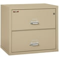 thumbnail image 1 of Fireking 2 Drawer 31" wide Classic Lateral fireproof File Cabinet-Parchment, 1 of 3