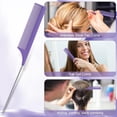 thumbnail image 3 of Hair Brush Set with Continuous Spray Bottle，Slick Back Hair Brush Back Brushing, Combing, Slicking Hair, 3 of 7