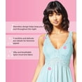 thumbnail image 3 of Exquisite Form 70107 Nylon Tricot Sleeveless Long Nightgown with Floral Lace, 3 of 7